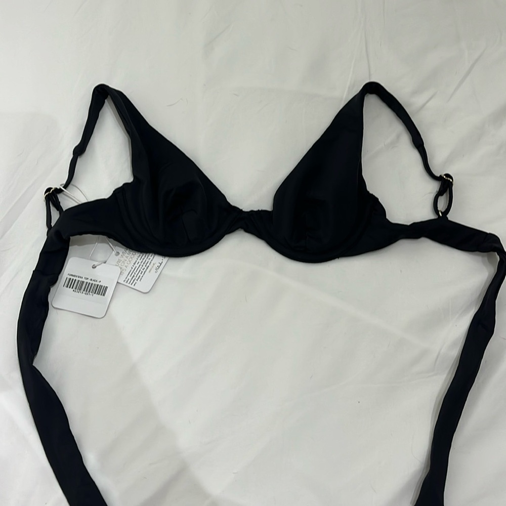Monday Swimwear - Formentera Top - Black - Size P